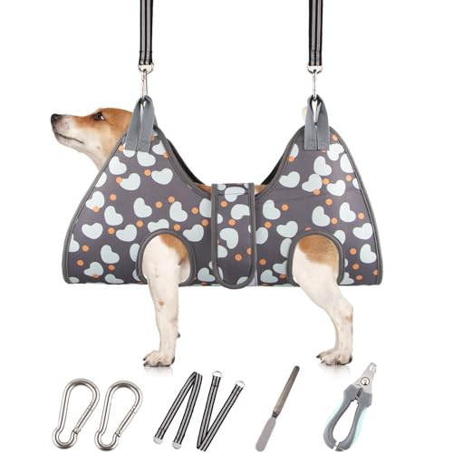 ATESON Hundepflege-Hängematten-Geschirr für kleine Katzen, Hunde, Fellpflegeschlinge zum Schneiden von Nägeln, Haustierpflege-Geschirr, Aufhänger, Aufhänger zum Nageltrimmen mit Nagelknipser ATESON Hundepflege-Hängematten-Geschirr für kleine Katzen, Hunde, Fellpflegeschlinge zum Schneiden von Nägeln, Haustierpflege-Geschirr, Aufhänger, Aufhänger zum Nageltrimmen mit Nagelknipser von ATESON