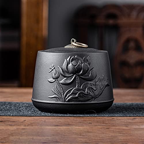 ATGQBCF Tierurne Pet Urn for Dogs Cats Ashes Keepsake Memorial Box Funeral Set Burial Urns for Cremated Remains Ash Vial Adult Funeral Urn Pet Cat and Dog Urn 05366 Gedenkstätten Für Haustiere(Black) von ATGQBCF
