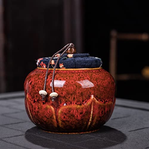 ATGQBCF Tierurne Pet Urn for Dogs Cats Ashes Keepsake Memorial Box Funeral Set Burial Urns for Cremated Remains Ash Vial Adult Funeral Urn Pet Cat and Dog Urn 12436 Gedenkstätten Für Haustiere(Red) von ATGQBCF