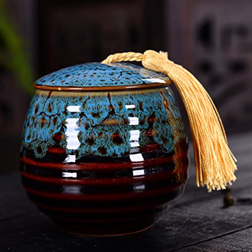 ATGQBCF Tierurne Pet Urn for Dogs Cats Ashes Keepsake Memorial Box Funeral Set Burial Urns for Cremated Remains Ash Vial Adult Funeral Urn Pet Cat and Dog Urn 27661 Gedenkstätten Für Haustiere(Blue) von ATGQBCF