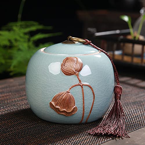 ATGQBCF Tierurne Pet Urn for Dogs Cats Ashes Keepsake Memorial Box Funeral Set Burial Urns for Cremated Remains Ash Vial Adult Funeral Urn Pet Cat and Dog Urn 45281 Gedenkstätten Für Haustiere(Blue) von ATGQBCF