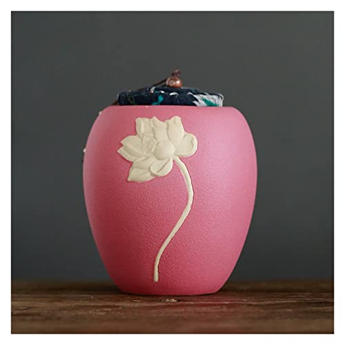 ATGQBCF Tierurne Pet Urn for Dogs Cats Ashes Keepsake Memorial Box Funeral Set Burial Urns for Cremated Remains Ash Vial Adult Funeral Urn Pet Cat and Dog Urn 70608 Gedenkstätten Für Haustiere(Pink) von ATGQBCF