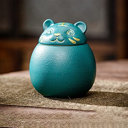 ATGQBCF Tierurne Pet Urn for Dogs Cats Ashes Keepsake Memorial Box Funeral Set Burial Urns for Cremated Remains Ash Vial Adult Funeral Urn Pet Cat and Dog Urn 9097 Gedenkstätten Für Haustiere(Green) von ATGQBCF