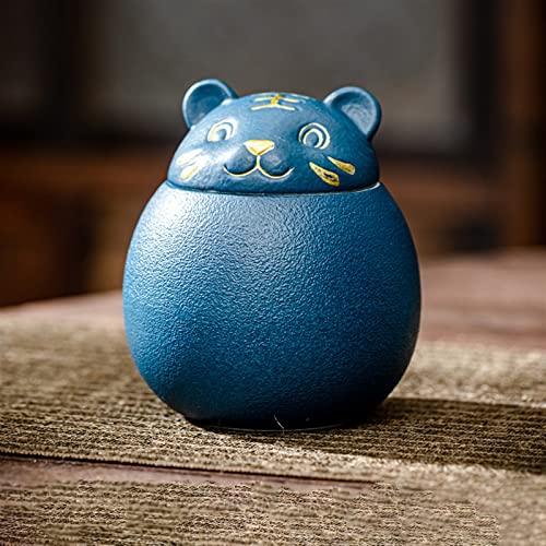 ATGQBCF Tierurne Pet Urn for Dogs Cats Ashes Keepsake Memorial Box Funeral Set Burial Urns for Cremated Remains Ash Vial Adult Funeral Urn Pet Cat and Dog Urn 9097 Gedenkstätten Für Haustiere(Blue) von ATGQBCF