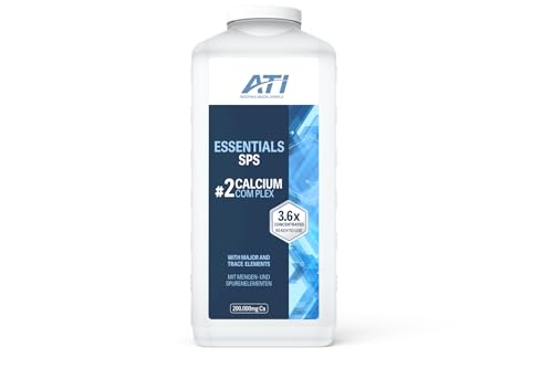 ATI Essentials SPS 2 – 2700 ml, hochkonzentriertes Calcium-Komplex für Meerwasseraquarien, ideal für SPS-Becken, enthält BOR, Brom, Kalium, Magnesium, Strontium ATI Essentials SPS 2 – 2700 ml, hochkonzentriertes Calcium-Komplex für Meerwasseraquarien, ideal für SPS-Becken, enthält BOR, Brom, Kalium, Magnesium, Strontium von ATI