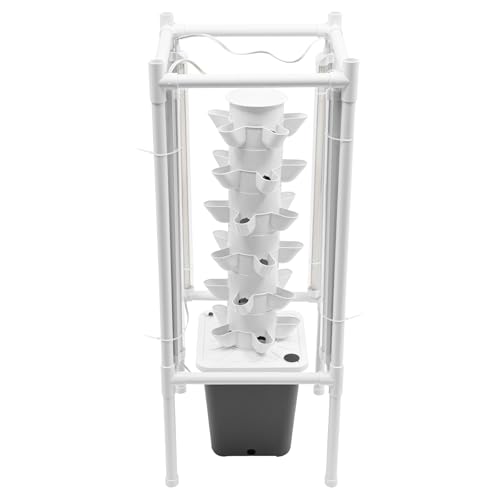 6 Etagen Vertikale Hydroponik Anbausatz Hydroponische Pflanzer Keimung Kit,mit 4 LED-Lampen, Wasserpumpe, Wasserstandsanzeiger, Schlauch, Adapter,für Obst und Gemüse 6 Etagen Vertikale Hydroponik Anbausatz Hydroponische Pflanzer Keimung Kit,mit 4 LED-Lampen, Wasserpumpe, Wasserstandsanzeiger, Schlauch, Adapter,für Obst und Gemüse von ATIVLB