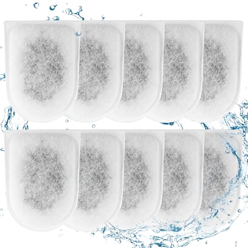 ATMWM 10 x Ersatz Filterpads mit Aktivkohle und Zeolithe, Filterpads für Tetra EasyCrystal Kartuschen Aquarien, Aquarium Filterkartusche für Tetra EasyCrystal Filter Pack C600 von ATMWM