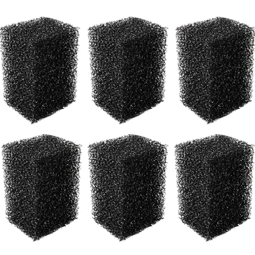 ATMWM 6 Stück 10ppi Aquarium Filterschwamm, 10x7x6 cm Aquarium Schwamm Filtermatte, Hochdichte Bio Filterschwämme Wasserpumpenfilter Für Fisch Teich Aquarium Und Katzen Hunde Trinkbrunnen von ATMWM