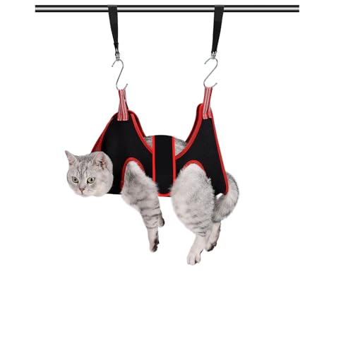 ATO-DJCX Hunde-Fellpflege-Hängematte für kleine Hunde und Katzen, Hundepflege-Schlinge zum Trimmen von Nägeln und Ohren-/Augenpflege (XS-Größe, 16.5 cm) von ATO-DJCX