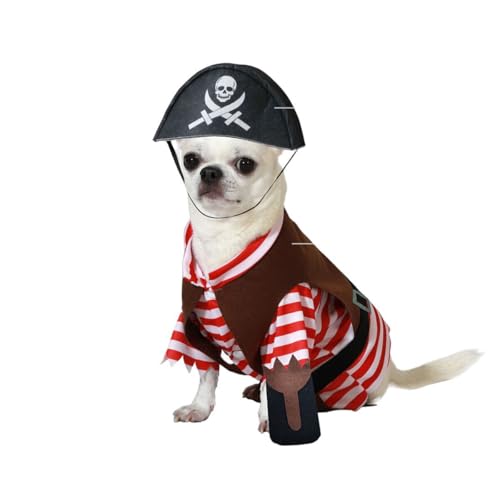 ATOSA Piratenkostüm für Hunde: Rot-Weiß, Braun, Schwarz; Hund; Kostüm; M; Wasserfest; Junior bis Adult; Medium ATOSA Piratenkostüm für Hunde: Rot-Weiß, Braun, Schwarz; Hund; Kostüm; M; Wasserfest; Junior bis Adult; Medium von ATOSA