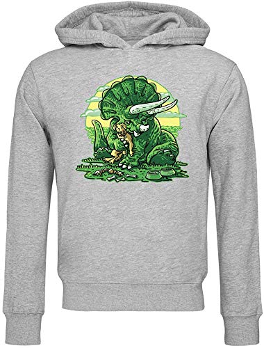 Generic Triceratops Dinosaur Hugging Pet Dog Hochwertiger Unisex Hoodie X-Large von ATPRINTS