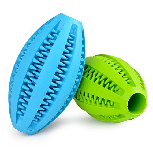 ATPWONZ 2er Pack Hundeball mit Zahnpflege-Funktion Hundespielzeug aus Naturkautschuk für Leckerli Hundespielball für Große & Kleine Hunde Reinigungstraining Set ATPWONZ 2er Pack Hundeball mit Zahnpflege-Funktion Hundespielzeug aus Naturkautschuk für Leckerli Hundespielball für Große & Kleine Hunde Reinigungstraining Set von ATPWON