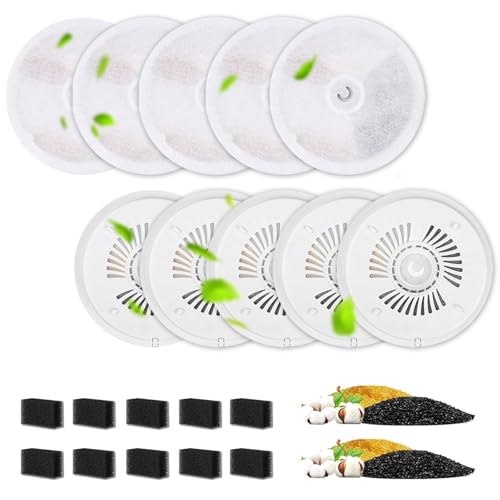 ATSGJLZN 10er Katzenbrunnen Filter für Petkit Eversweet Solo SE/Solo 2/3 Pro / 3 / 2s Katzen Trinkbrunnen,Trinkbrunnen Filter mit Vierfaches Filtersystem 3.0 Ersatzfilter 10er Pumpe Schwamm ATSGJLZN 10er Katzenbrunnen Filter für Petkit Eversweet Solo SE/Solo 2/3 Pro / 3 / 2s Katzen Trinkbrunnen,Trinkbrunnen Filter mit Vierfaches Filtersystem 3.0 Ersatzfilter 10er Pumpe Schwamm von ATSGJLZN