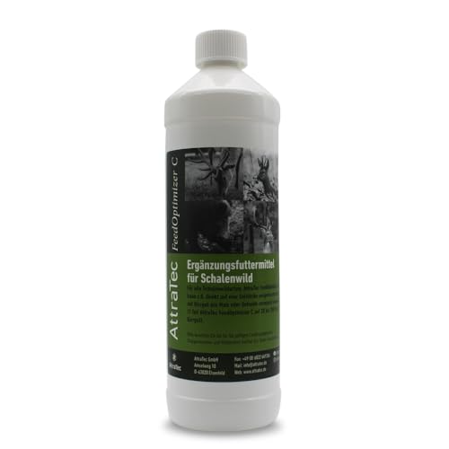 AttraTec FeedOptimizer C– ergiebiges Ergänzungsfuttermittel für alle heimischen Schalenwildarten, ideal für Kirrgut und Salzlecken, Inhalt 1,2kg von ATTRATEC