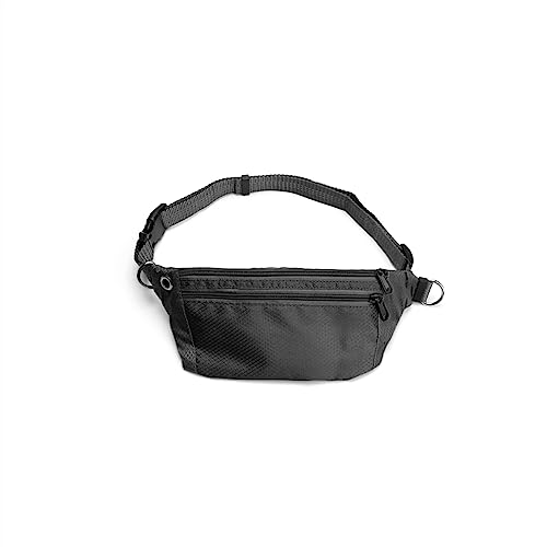 ATUMY Verstellbare Führleine Hundeleine Jogging Training Wandern Retractable Bungee Dog Waist Leash für große Hunde Zubehör(Single Black Bag) von ATUMY