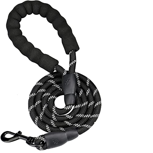 ATUMY Verstellbare Führleine Hundeleine Nylon Hundeleine Training Laufseil für mittelgroße Hunde Starke Bleileinen(Black) von ATUMY