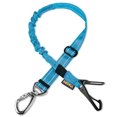 AUBELL Anschnallgurt Hund Auto,Einstellbar Haustier Auto sicherheitsgurt für Hunde, Bungee Hunde Anschnallgurt Geschirr Tether mit Clip Haken-Verschluss & Schnalle, Swivel Karabiner,Blau AUBELL Anschnallgurt Hund Auto,Einstellbar Haustier Auto sicherheitsgurt für Hunde, Bungee Hunde Anschnallgurt Geschirr Tether mit Clip Haken-Verschluss & Schnalle, Swivel Karabiner,Blau von AUBELL
