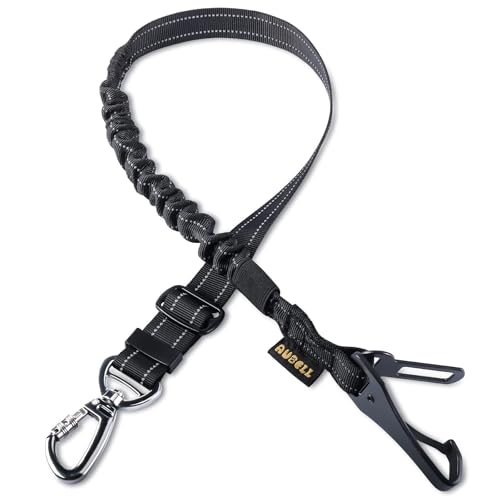 AUBELL Anschnallgurt Hund Auto,Einstellbar Haustier Auto sicherheitsgurt für Hunde, Bungee Hunde Anschnallgurt Geschirr Tether mit Clip Haken-Verschluss & Schnalle, Swivel Karabiner,Schwarz AUBELL Anschnallgurt Hund Auto,Einstellbar Haustier Auto sicherheitsgurt für Hunde, Bungee Hunde Anschnallgurt Geschirr Tether mit Clip Haken-Verschluss & Schnalle, Swivel Karabiner,Schwarz von AUBELL