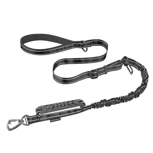 AUBELL Strapazierfähige Hundeleine, reflektierende Hundeleine mit Auto-Sicherheitsgurt und weich gepolstertem Griff, 1,2–1,8 m, starke Hundeleine für Training, kein Ziehen, Bungee-Hundeleine für große AUBELL Strapazierfähige Hundeleine, reflektierende Hundeleine mit Auto-Sicherheitsgurt und weich gepolstertem Griff, 1,2–1,8 m, starke Hundeleine für Training, kein Ziehen, Bungee-Hundeleine für große von AUBELL