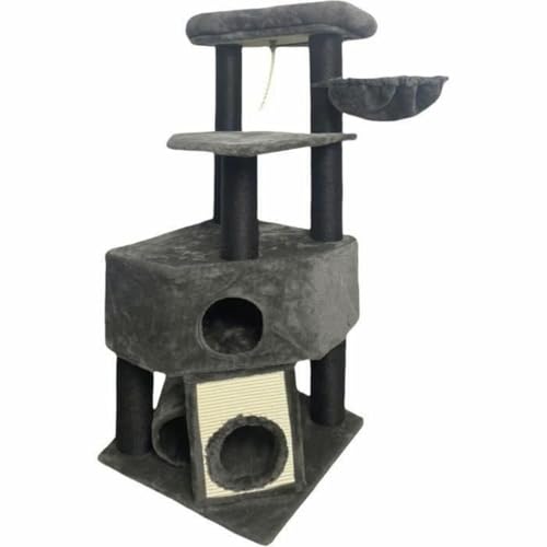Kratzbaum für Katzen, Guily Dunkelgrau, Polyester, Jute, Plüsch, Holz, Metall, Papier, Stahl, MDF, Sisal (1 Stück) - Marke: Guily - EAN: 3619995143844 Kratzbaum für Katzen, Guily Dunkelgrau, Polyester, Jute, Plüsch, Holz, Metall, Papier, Stahl, MDF, Sisal (1 Stück) - Marke: Guily - EAN: 3619995143844 von AUCUNE