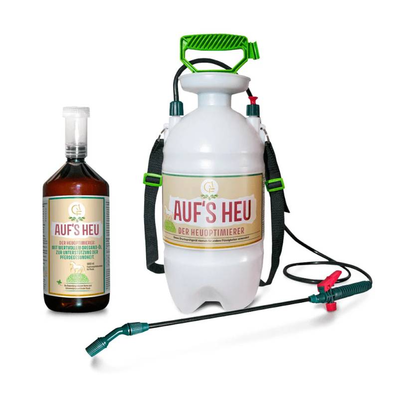 Auf's Heu Heuoptimierer 1L Starter Set Inklusive Drucksprühflasche Auf's Heu Heuoptimierer 1L Starter Set Inklusive Drucksprühflasche von AUF's HEU