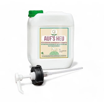 Auf's Heu Heuoptimierer 5L Kanister mit Dosierpumpe Alternative zu Heu Bedampfen & Waschen von AUF's HEU