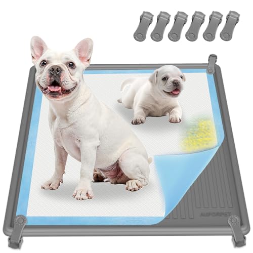 AUFORPET Welpen-Baby-Pad-Halter, 61 x 61 cm, verstärkte, verdickte, schwere Silikonmatte, waschbar, wiederverwendbar, leicht zu reinigen, auslaufsichere Pads für das Training von Hunden, Töpfchen AUFORPET Welpen-Baby-Pad-Halter, 61 x 61 cm, verstärkte, verdickte, schwere Silikonmatte, waschbar, wiederverwendbar, leicht zu reinigen, auslaufsichere Pads für das Training von Hunden, Töpfchen von AUFORPET