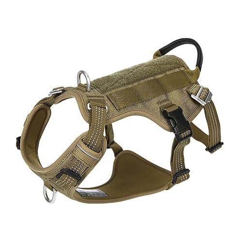 AUHAIEM Harnais Pour Chien Pour Chiens Gilet RéFléChissant Pour Chien Gilet Rembourré RéGlable Pour Animal De Compagnie Avec PoignéE De ContrôLe Facile,Green XL von AUHAIEM