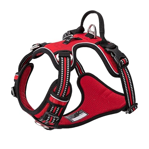 AUHAIEM Hundegeschirr Ohne Ziehen Einfache Kontrolle FüR GroßE MittelgroßE Und Kleine Hunde Reflektierende Hundeweste Haustiergeschirre,10,33 * 43cm AUHAIEM Hundegeschirr Ohne Ziehen Einfache Kontrolle FüR GroßE MittelgroßE Und Kleine Hunde Reflektierende Hundeweste Haustiergeschirre,10,33 * 43cm von AUHAIEM