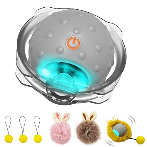 AUKL Interaktives Katzenspielzeug Ball Super Drive Elektrisches Katzenspielzeug Automatisch Rollender Roboter Auto Bewegungsaktivierung von AUKL