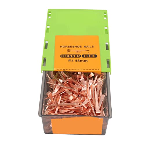 AUNMAS 250 Stück Nägel Kupfer Nägel, Nägel Plating Nägel mit Kunststoff Box Zum Aufziehen von Nutztieren (E4) von AUNMAS