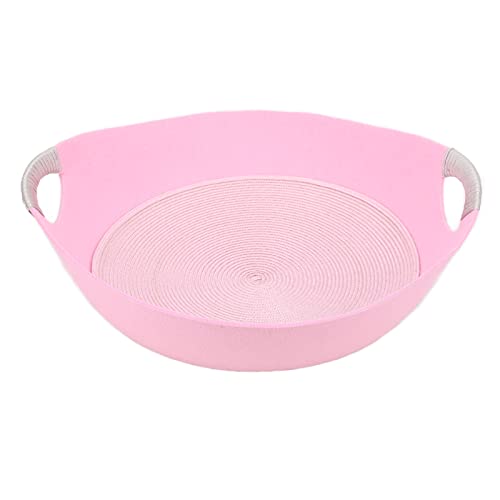 AUNMAS Haustierbett, Katzenzwinger Filz mit Ouble Handle Design Hanfseilmatte für Pet Shop für Zuhause(Rosa) von AUNMAS