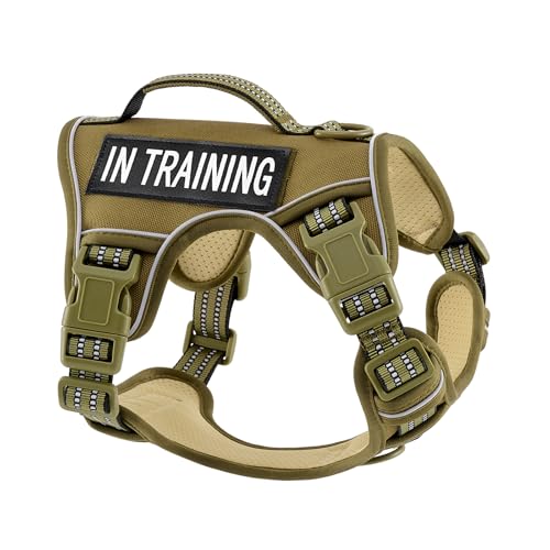 XSmall No Pull Hundegeschirr, verstellbare Hundeweste für einfaches Gassigehen, atmungsaktives Oxford-Material, reflektierende Streifen mit Metall-Frontclip-Kontrolle, passend für Corgi, Mops, Größe XSmall No Pull Hundegeschirr, verstellbare Hundeweste für einfaches Gassigehen, atmungsaktives Oxford-Material, reflektierende Streifen mit Metall-Frontclip-Kontrolle, passend für Corgi, Mops, Größe von AUNZO