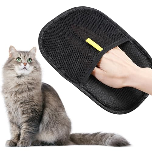 AURIVISTA Tierhaarentferner, Haustierentfernungshandschuhe für Hunde und Katzen, statische Entfernungshandschuhe für Tierhaare, effiziente Fellpflege-Handschuhe für Tierhaare, wiederverwendbarer AURIVISTA Tierhaarentferner, Haustierentfernungshandschuhe für Hunde und Katzen, statische Entfernungshandschuhe für Tierhaare, effiziente Fellpflege-Handschuhe für Tierhaare, wiederverwendbarer von AURIVISTA