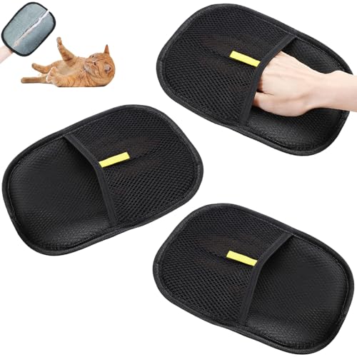 Tierhaarentfernungshandschuhe, waschbar, wiederverwendbar, doppelseitig, statische Tierhaarentfernungshandschuhe für Couch, Möbel, Teppich, Autositz, Haustierpflege, 3 Stück Tierhaarentfernungshandschuhe, waschbar, wiederverwendbar, doppelseitig, statische Tierhaarentfernungshandschuhe für Couch, Möbel, Teppich, Autositz, Haustierpflege, 3 Stück von AURIVISTA
