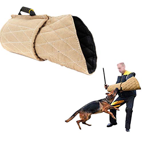 AURORAF Hunde Trainings Kit Schutzhülle Hunde Trainings Kit Schutzhülle Armschutz Kurze Biss Sleeve Schutz Griff-Schutz Biss Schutz Hülse Hund Beißen Hülse Yellow von AURORAF