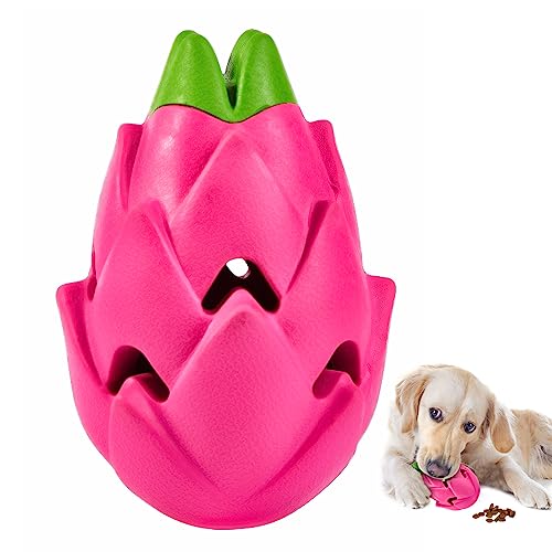 AUSCAT Interaktives Hundespielzeug Leckerli, Futterball für Hunde, Naturkautschuk Leckerli-Spender für Große Mittelgroße Hunde, Pitaya Form AUSCAT Interaktives Hundespielzeug Leckerli, Futterball für Hunde, Naturkautschuk Leckerli-Spender für Große Mittelgroße Hunde, Pitaya Form von AUSCAT