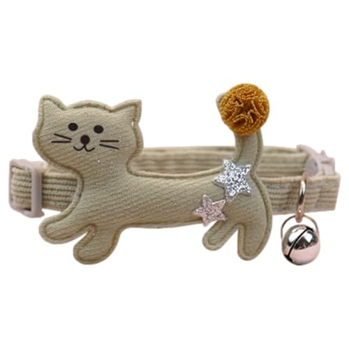 AUTOECHO Kätzchenhalsband mit Glöckchen,Katzenglockenhalsband,Separates Plüsch-Kätzchenhalsband mit Glöckchen - Niedliches, bequemes, verstellbares Haustierzubehör, modisches Halsband für Katze, AUTOECHO Kätzchenhalsband mit Glöckchen,Katzenglockenhalsband,Separates Plüsch-Kätzchenhalsband mit Glöckchen - Niedliches, bequemes, verstellbares Haustierzubehör, modisches Halsband für Katze, von AUTOECHO