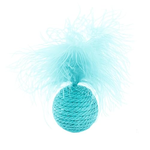 AUTOECHO Katzenball mit Feder, Katzenfederspielzeug,Interaktives Kätzchenspielzeug | Federball-Katzenspielzeug, interaktives Federspielzeug für Teaser-Spiele und Jagdübungen AUTOECHO Katzenball mit Feder, Katzenfederspielzeug,Interaktives Kätzchenspielzeug | Federball-Katzenspielzeug, interaktives Federspielzeug für Teaser-Spiele und Jagdübungen von AUTOECHO