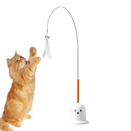AUTOECHO Katzenfeder, Federwand Katzenspielzeug,Saugnapfkätzchen -Spielzeug mit Glocken | Selbstspiel Feder interaktiver Teaser Langeweile Relief für Innenkatzen AUTOECHO Katzenfeder, Federwand Katzenspielzeug,Saugnapfkätzchen -Spielzeug mit Glocken | Selbstspiel Feder interaktiver Teaser Langeweile Relief für Innenkatzen von AUTOECHO