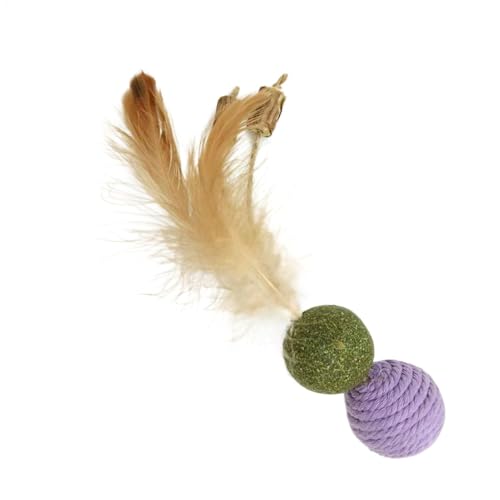AUTOECHO Katzenfederspielzeug, Katzenspielzeugfeder - Catnip Kitten Toy,Pet Stress Relief -Spielwerkzeug, interaktiver Kätzchen -Katzenminzenkugel für Innenräume im Freien im Freien AUTOECHO Katzenfederspielzeug, Katzenspielzeugfeder - Catnip Kitten Toy,Pet Stress Relief -Spielwerkzeug, interaktiver Kätzchen -Katzenminzenkugel für Innenräume im Freien im Freien von AUTOECHO
