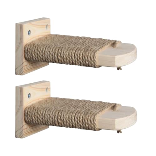 AUTOECHO Katzenkletterstufen, Katzenkletterstufen für Käfig | Kätzchenregale für Wand,Haustierkäfig -Sprungleiter für Pfotenschleife, Set von 2 Holzkätzchen Ruhetreppe AUTOECHO Katzenkletterstufen, Katzenkletterstufen für Käfig | Kätzchenregale für Wand,Haustierkäfig -Sprungleiter für Pfotenschleife, Set von 2 Holzkätzchen Ruhetreppe von AUTOECHO
