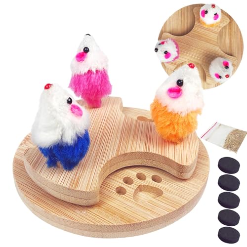 AUTOECHO Mausspielzeug für Katzen,Katzenspielzeug | Kätzchen-Maus-Spielzeug | Kreativer Plattenspieler aus für mittelgroße, Kätzchen und große Katzen AUTOECHO Mausspielzeug für Katzen,Katzenspielzeug | Kätzchen-Maus-Spielzeug | Kreativer Plattenspieler aus für mittelgroße, Kätzchen und große Katzen von AUTOECHO