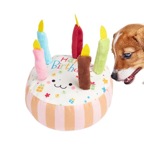 AUTOECHO Quietschende Kuscheltiere für Hunde,Quietschende Kuscheltiere für Hunde | Kauspielzeug für Hunde in Geburtstagskuchenform - Interaktives Spielzeug für kleine und mittelgroße Hunde, Spielzeug AUTOECHO Quietschende Kuscheltiere für Hunde,Quietschende Kuscheltiere für Hunde | Kauspielzeug für Hunde in Geburtstagskuchenform - Interaktives Spielzeug für kleine und mittelgroße Hunde, Spielzeug von AUTOECHO