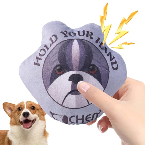 AUTOECHO Quietschspielzeug für Hunde | Hundespielzeug in Pfotenform zum Zahnen - Bissfestes, Robustes, schönes Plüschhunde-Quietschspielzeug für kleine, mittelgroße Hundewelpen von AUTOECHO