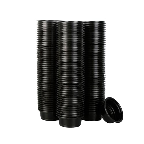AUTSEEYS Gecko-Futterbecher aus Kunststoff, 14 ml, kleine Terrarium-Schalen, Reptilien, Lebensmittel, Wasser, Futterspender für Eidechsen, Bartagamen, Schlange, Frösche, 100 Stück, Schwarz AUTSEEYS Gecko-Futterbecher aus Kunststoff, 14 ml, kleine Terrarium-Schalen, Reptilien, Lebensmittel, Wasser, Futterspender für Eidechsen, Bartagamen, Schlange, Frösche, 100 Stück, Schwarz von AUTSEEYS