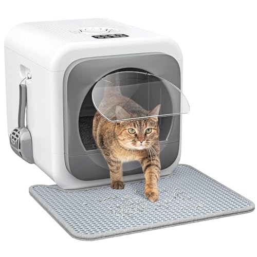 Katzentoilette, Geschlossene Katzentoilette Mit Geruchsentfernungssystem, Leicht Zu Reinigen, Große Katzentoilette Für Wohnzimmer Und Schlafzimmer Katzentoilette, Geschlossene Katzentoilette Mit Geruchsentfernungssystem, Leicht Zu Reinigen, Große Katzentoilette Für Wohnzimmer Und Schlafzimmer von AUTUMFLATGAO