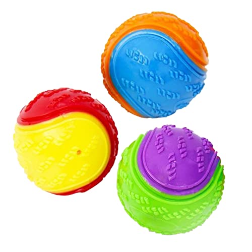 AUTUUCKEE 3 Stück Hundebälle, Zahnreinigung, Hundeball, langlebige und interaktive quietschende Hundebälle, Hundespielzeugball, Bälle für Hundetraining, Spieltraining AUTUUCKEE 3 Stück Hundebälle, Zahnreinigung, Hundeball, langlebige und interaktive quietschende Hundebälle, Hundespielzeugball, Bälle für Hundetraining, Spieltraining von AUTUUCKEE