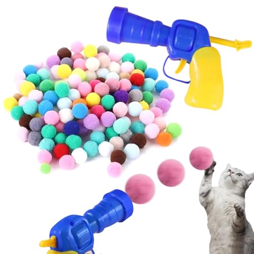 AUTUUCKEE Interaktives Katzenspielzeug, Katzenballspielzeug, Katzenspielzeug mit 100 bunten Plüschbällen, Katzengeschenk, interaktives Katzenspielzeug für Indoor-Katzen, Training, Übung, Jagd AUTUUCKEE Interaktives Katzenspielzeug, Katzenballspielzeug, Katzenspielzeug mit 100 bunten Plüschbällen, Katzengeschenk, interaktives Katzenspielzeug für Indoor-Katzen, Training, Übung, Jagd von AUTUUCKEE