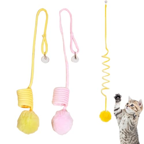 AUTUUCKEE Katzenspielzeug zum Aufhängen, interaktives Katzenspielzeug mit Glocke, Katzenfederspielzeug, selbstspielendes hängendes Katzenspielzeug, Katzenspielzeug für Indoor-Katzen, Erwachsene, AUTUUCKEE Katzenspielzeug zum Aufhängen, interaktives Katzenspielzeug mit Glocke, Katzenfederspielzeug, selbstspielendes hängendes Katzenspielzeug, Katzenspielzeug für Indoor-Katzen, Erwachsene, von AUTUUCKEE